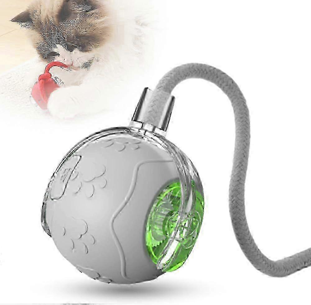 Interactive Cat Toy Ball with ObstacleAware Motion, Rechargeable Rolling Cat Ball for Indoor Cats