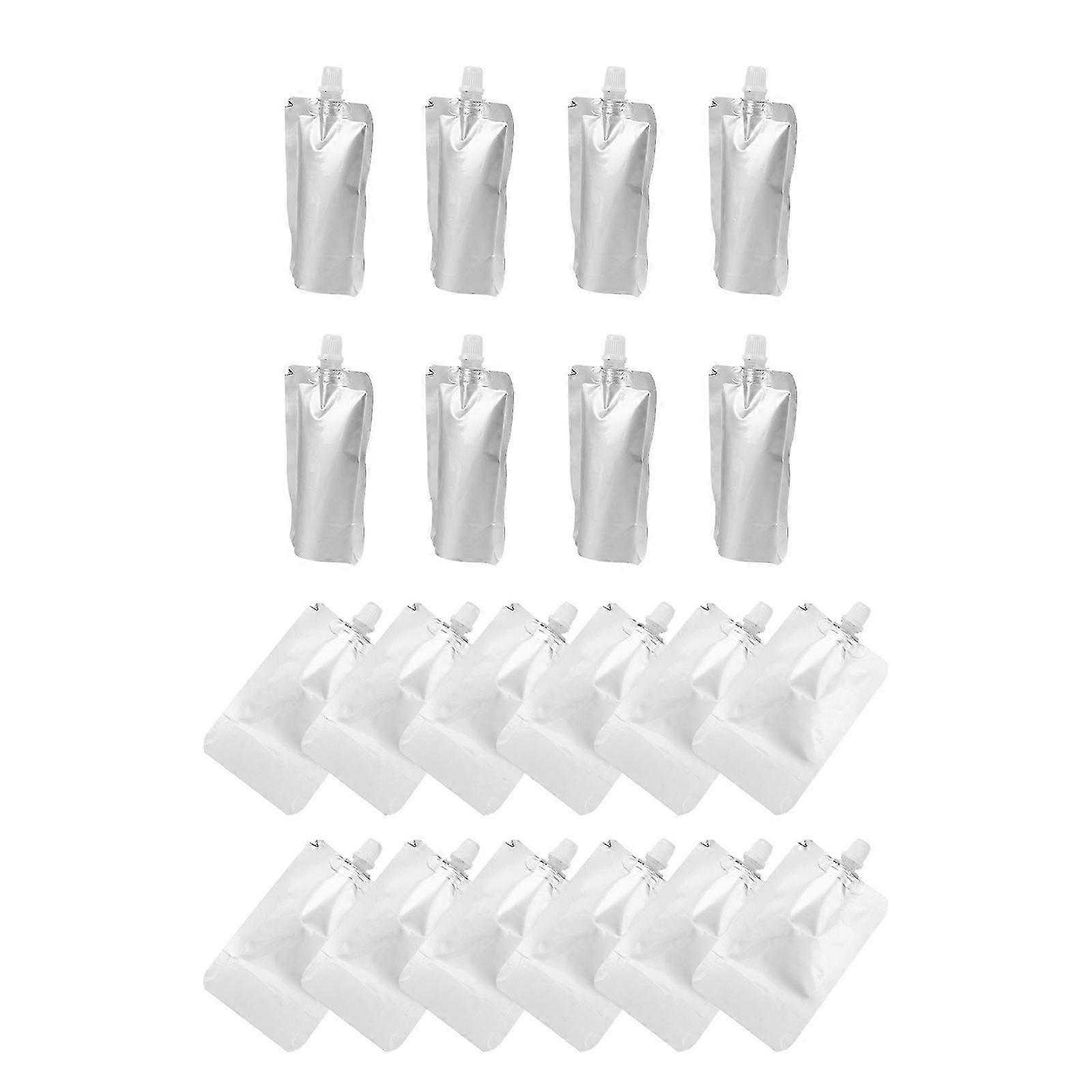 20Pcs Drinks Flasks Portable Drink Bags Beverages Drinking Container Sealing Bag