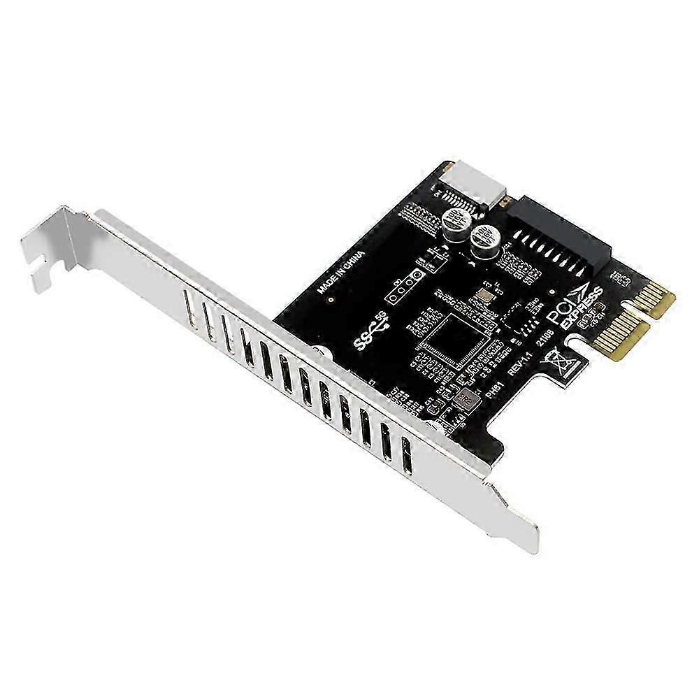 PCIe USB 3.0 TypeC Expansion Card with TypeE Front Panel, Stable Chip for Desktop PC