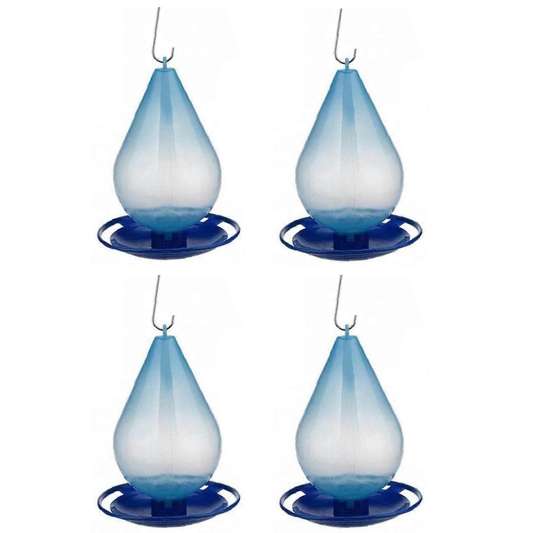 4 Pack Automatic Hanging Bird Water Feeder, Water DropShaped Drinker with Hooks, Easy to Clean