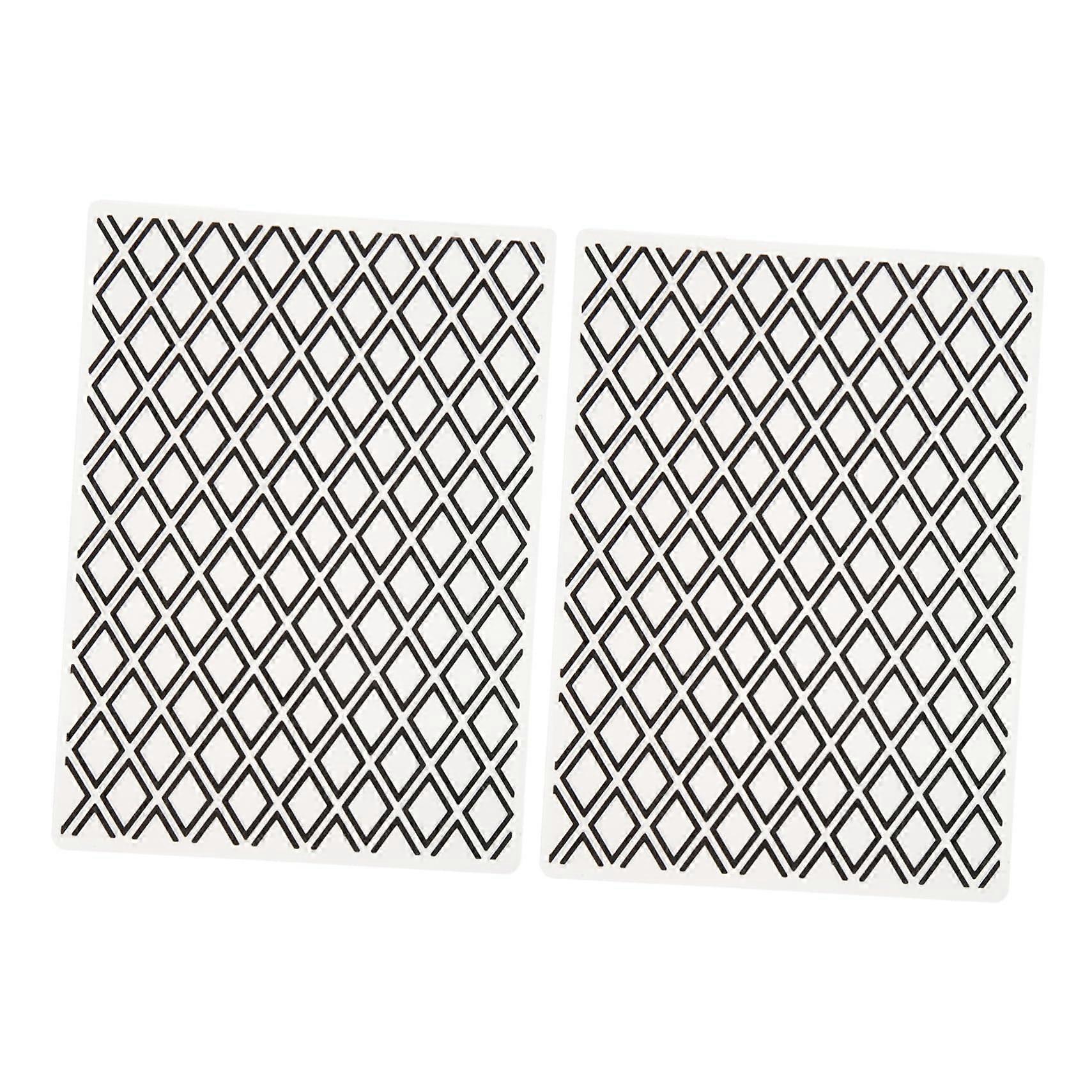 2pcs Plastic Embossing Folders for Card Making and Scrapbooking Reusable Templates