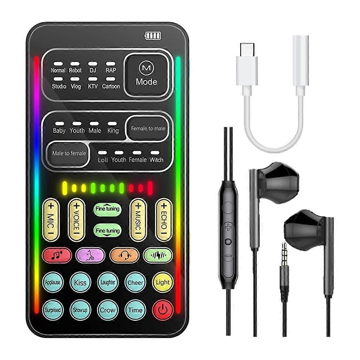 Game Voice Changer, Multi Audio Mixer Live Sound Card Kit