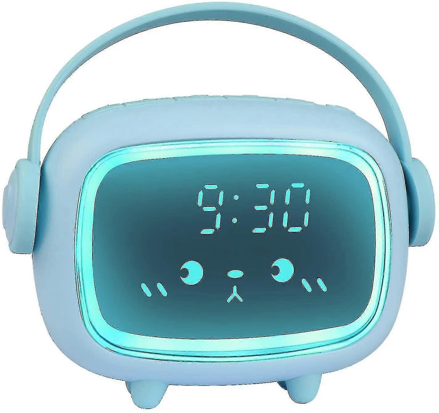 Wecker Kinder Digitaler Kinderwecker, blau
