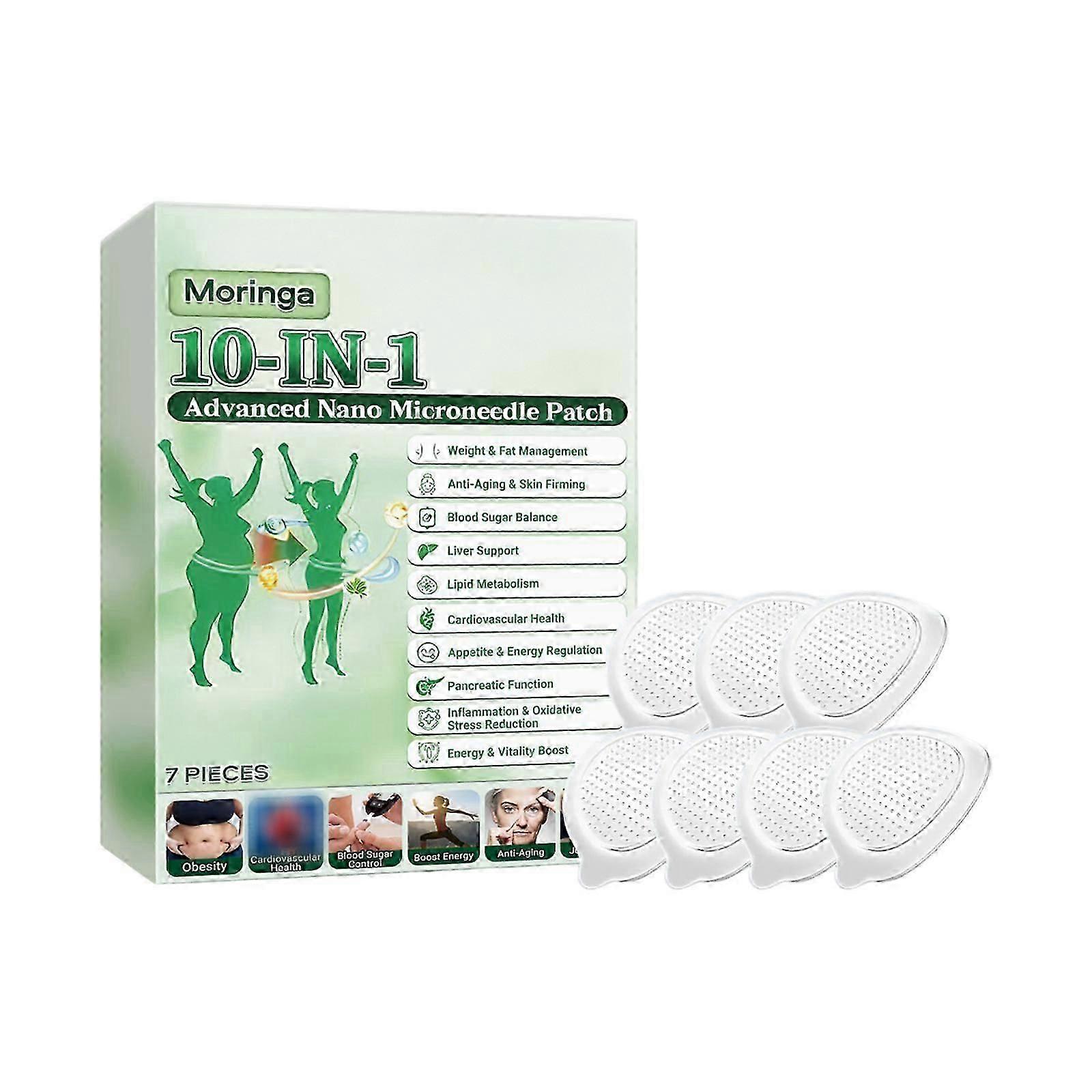 1-3Box 10-IN-1 MORINGA Advanced Nano Microneedle Patch