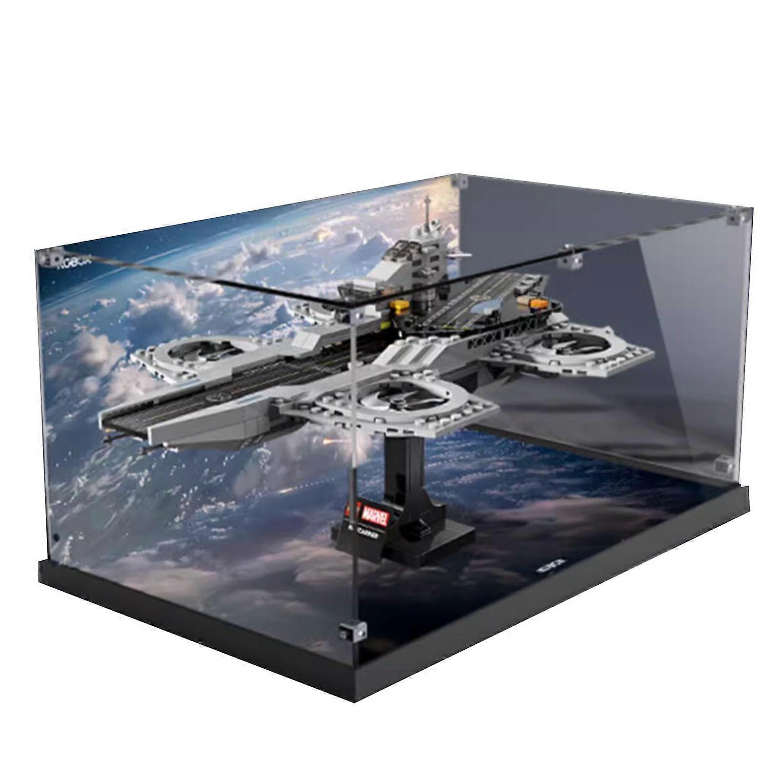 Display Case for  76295 Sky Mothership Model, Thick Acrylic Dustproof Transparent Box