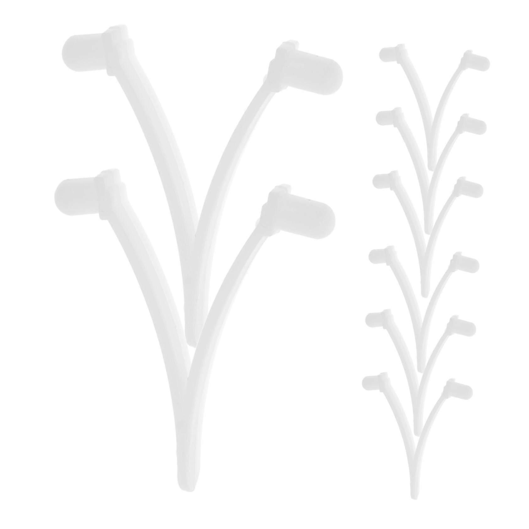 8pcs Pool Skimmer Clips VShaped Locking Clips for Leaf Rake Nets Durable SnapOn Design