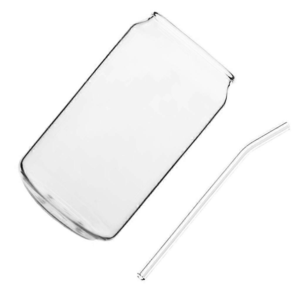 Glass Cup Fashionable for Drinking Use 1Set Transparent Design