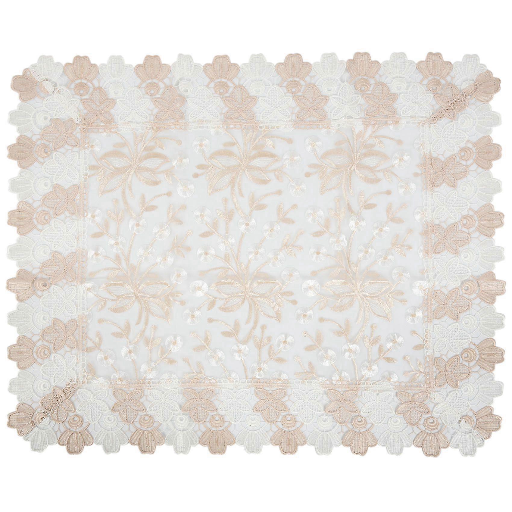 1 pacote de capa de sofá de renda, capas de sofá bordadas (60 x 70 cm/23,6 x 27,6 polegadas)