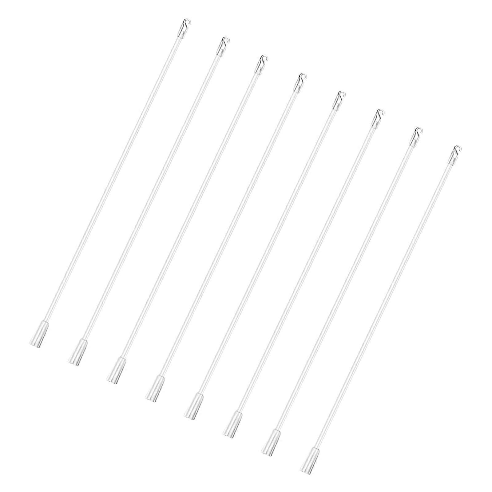 White Plastic Blind Wand Vertical Blinds Handle for 8Pcs Pulling Rod