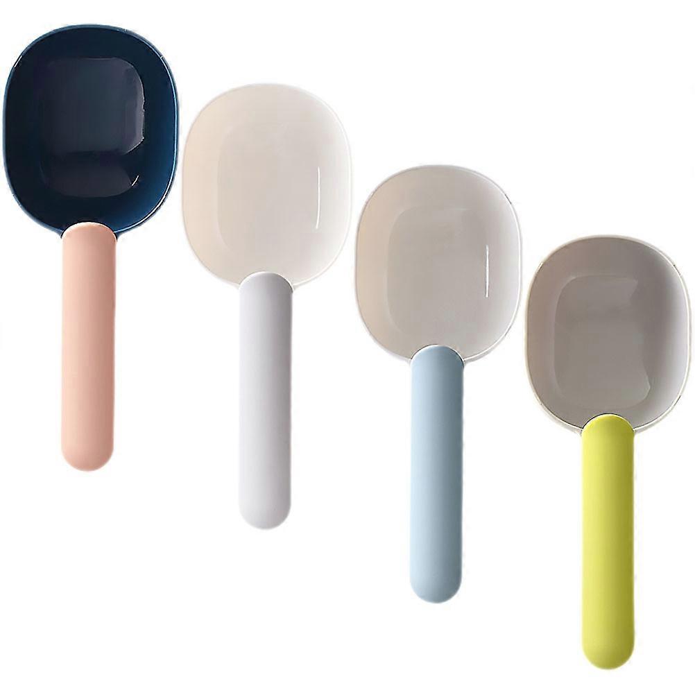 4Pcs Plastic Measuring Spoons for Kitchen Grain Measuring Utensil