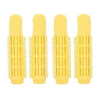 Set di 26 fermagli per radici dei capelli per ricci soffici con design SelfGrip e sollevamento istantaneo delle radici - Giallo