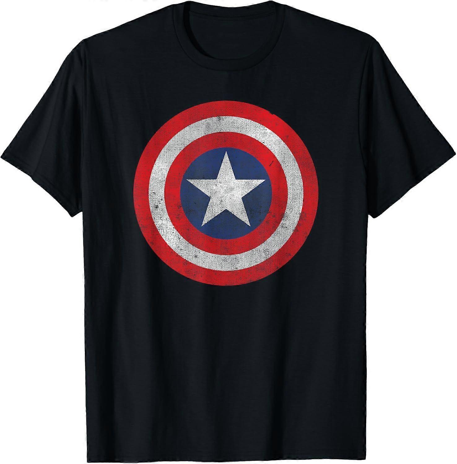 Marvel Comics Retro Classic Captain America Shield Costume T-Shirt TN 2153