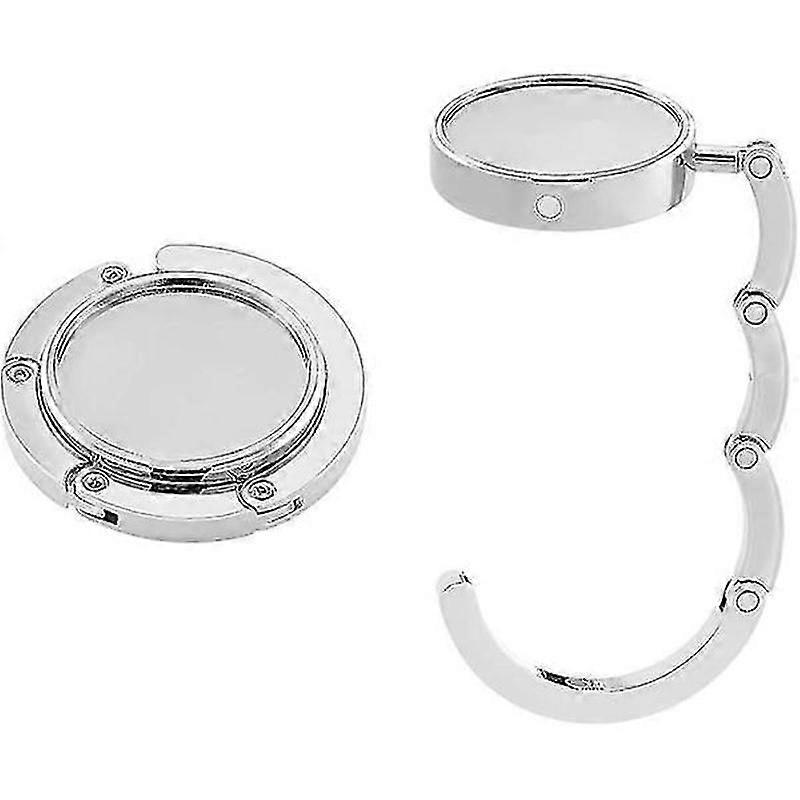 Foldable metal bag hook for table or desk 2 pcs