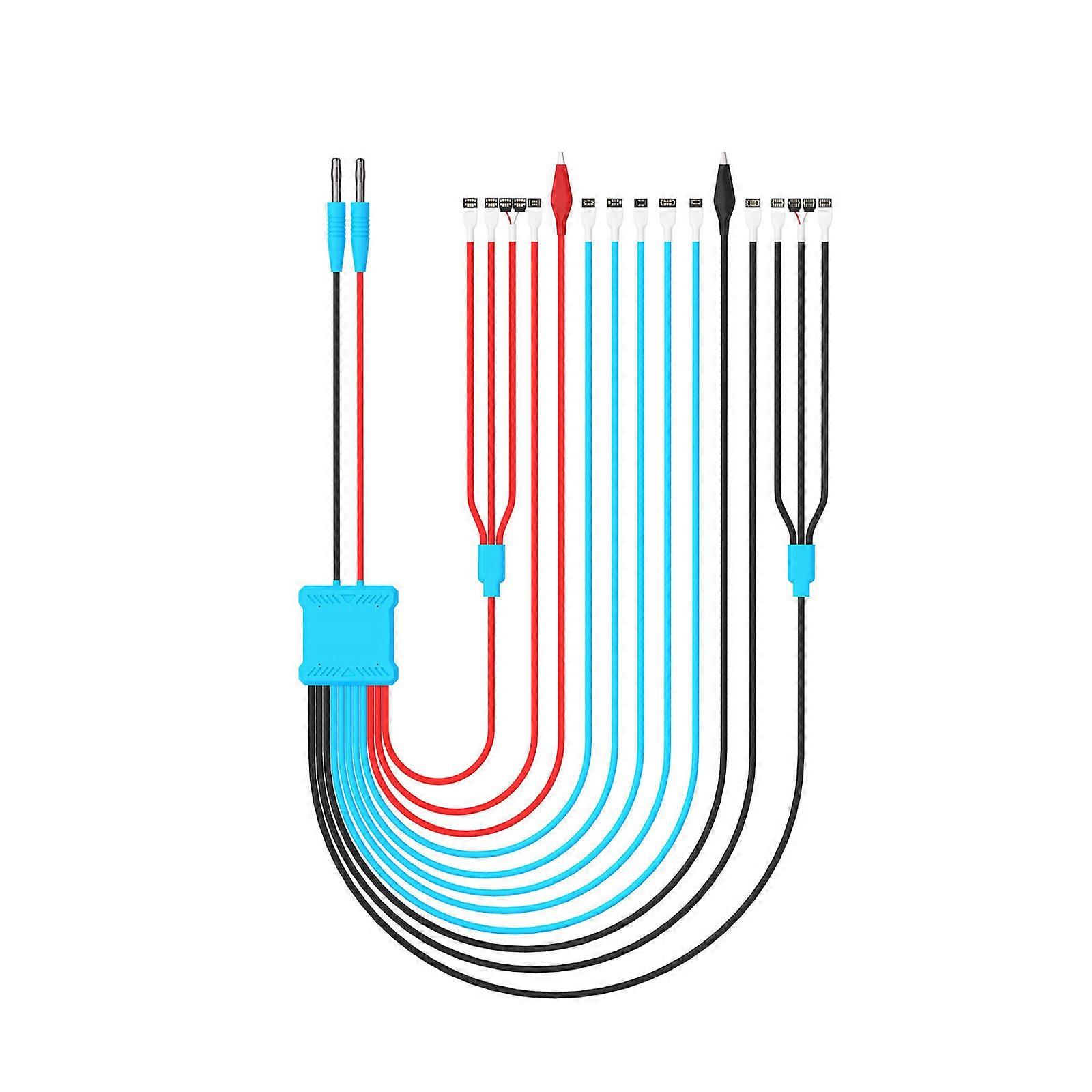 Phone Power Cable For Device Testing With 8 Cores Coppers Wire And Battery Unlocks Function Multicolor
