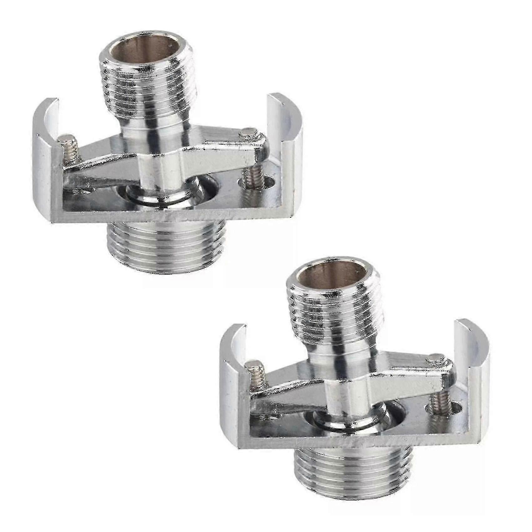 2pc Angled Shower Head with Copper Intake Pipe and Eccentric Screw
