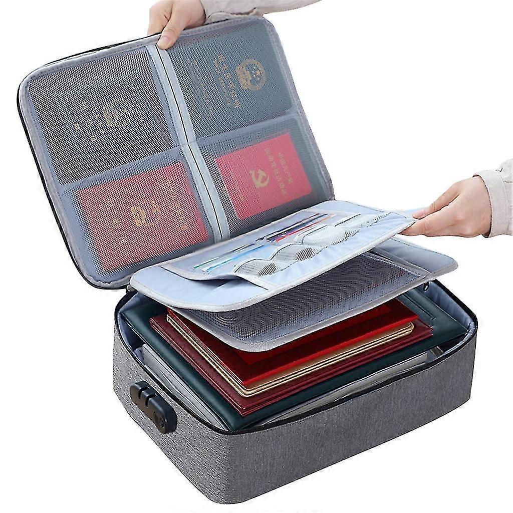 Portable Multi-Layer File Organizer for Passports & Certificates