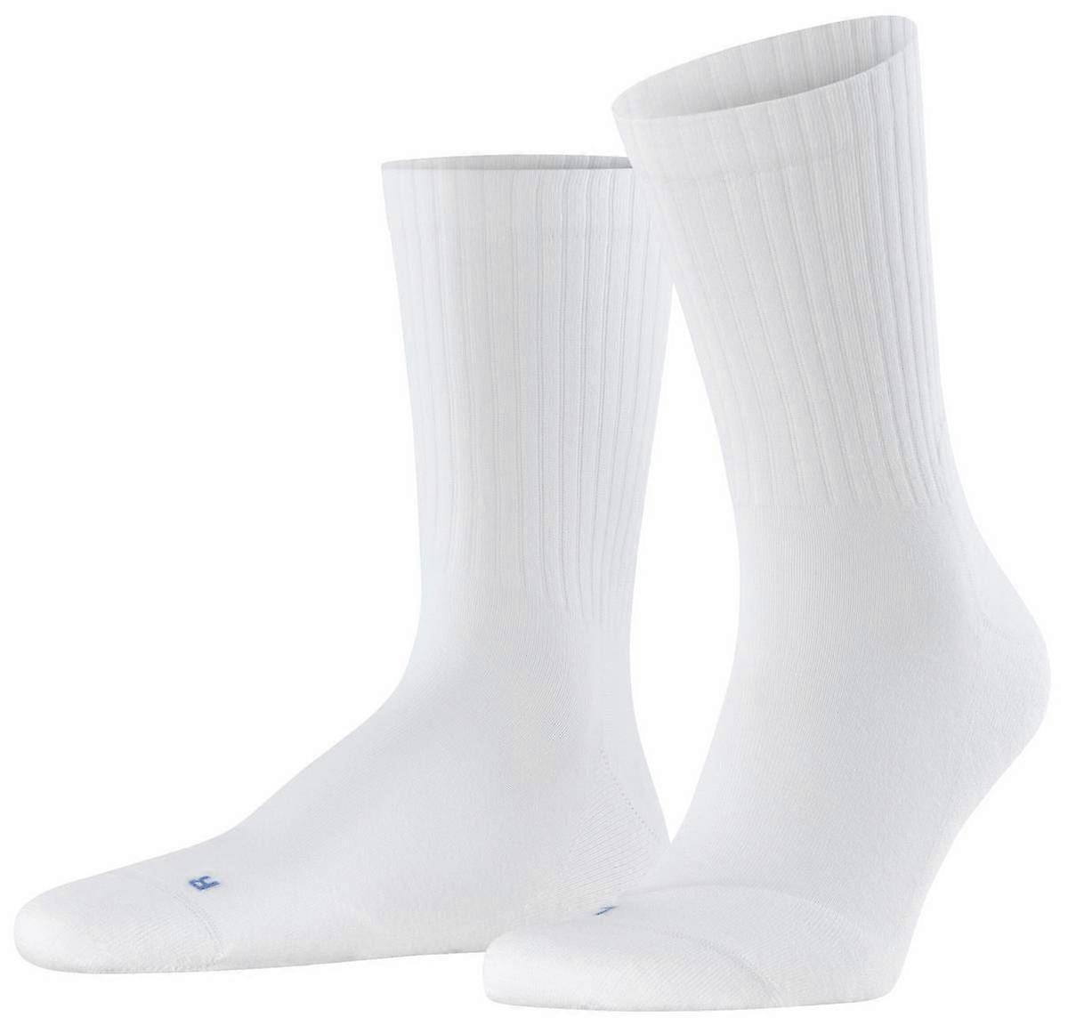 Falke Run Rib Crew Socks - White