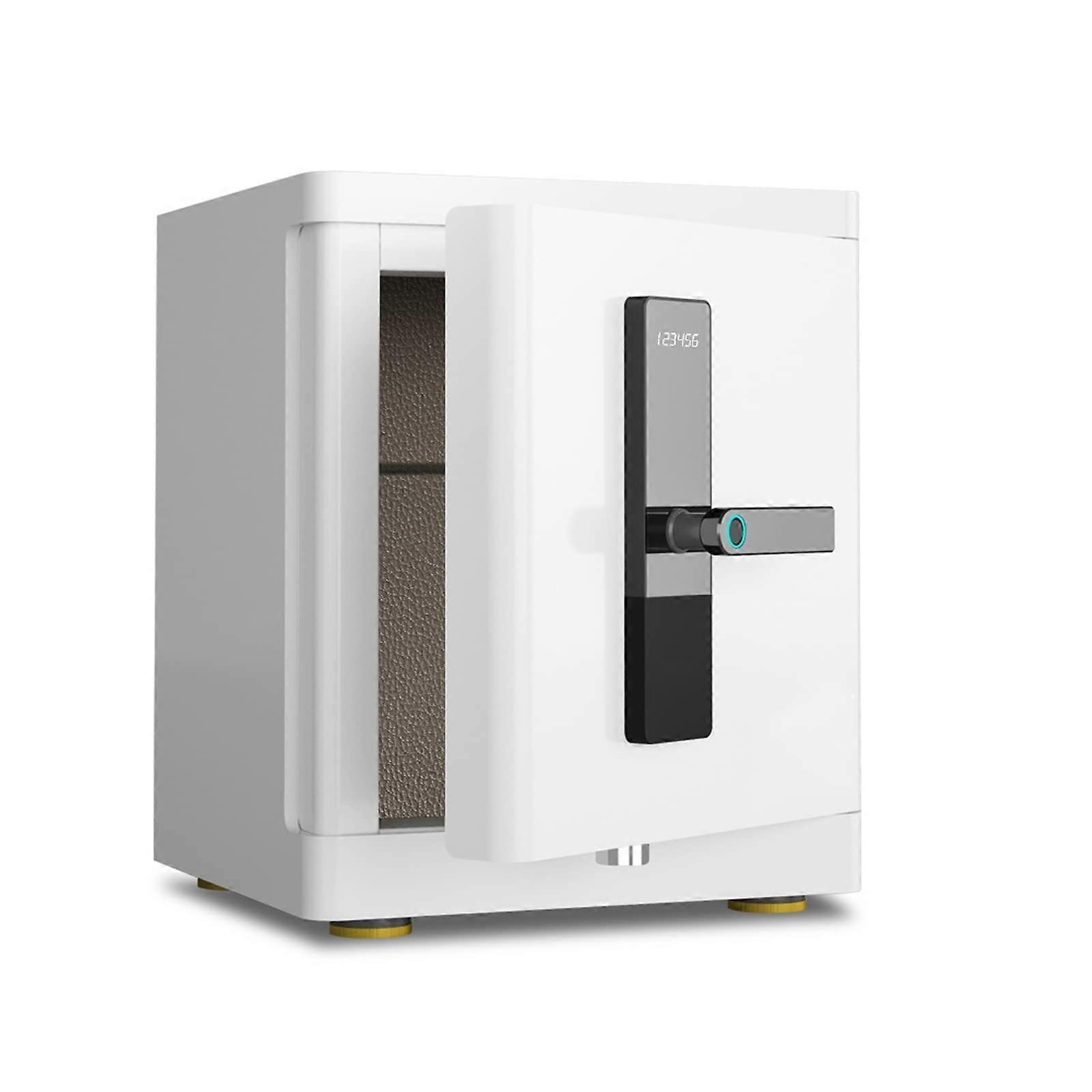 Fingerprint Biometric Safe with Fast Access AntiTheft Design for Home Office Valuables, White