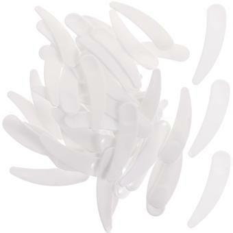 50Pcs Reusable Makeup Facial Mask Stick Spoon Cosmetic Plastic Spatula Scoop Professional Makeup Tools for Women Girls Home White