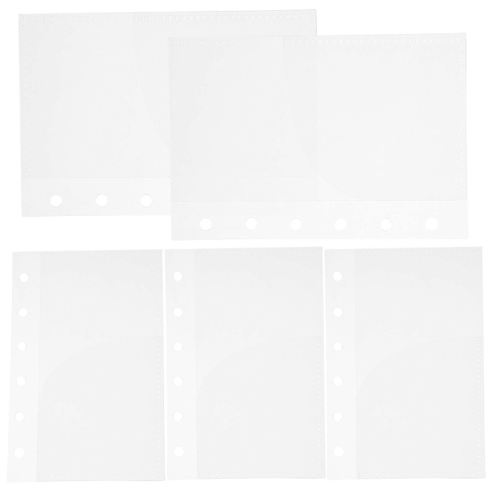 Budget Binder Pocket Insert for Storage Multi-Use White 15Pcs PP
