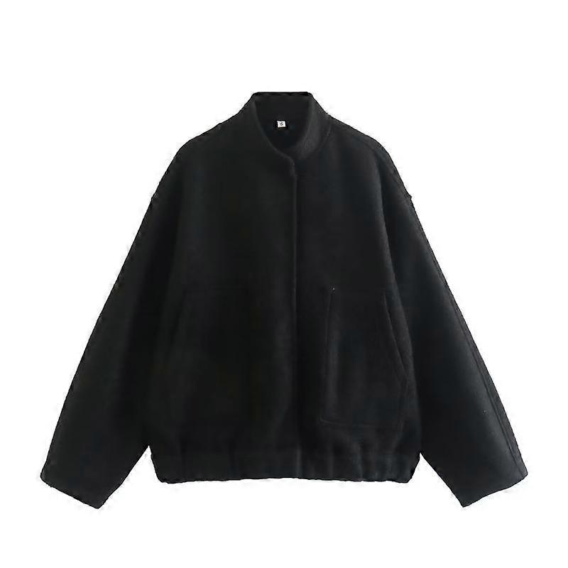 Solid Color Casual Pocket Coat Fall Women's Temperament Jacket