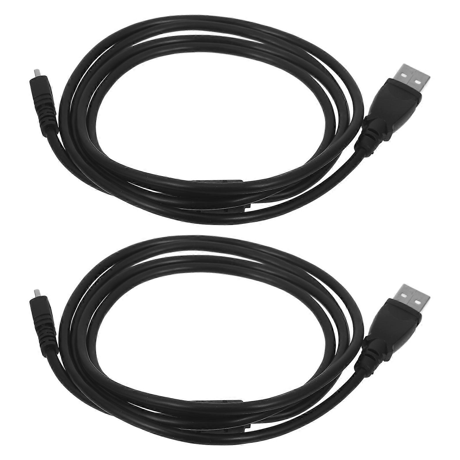Data Cable Mini USB Camera Charger Cable for Home 2Pcs Stable Transmission