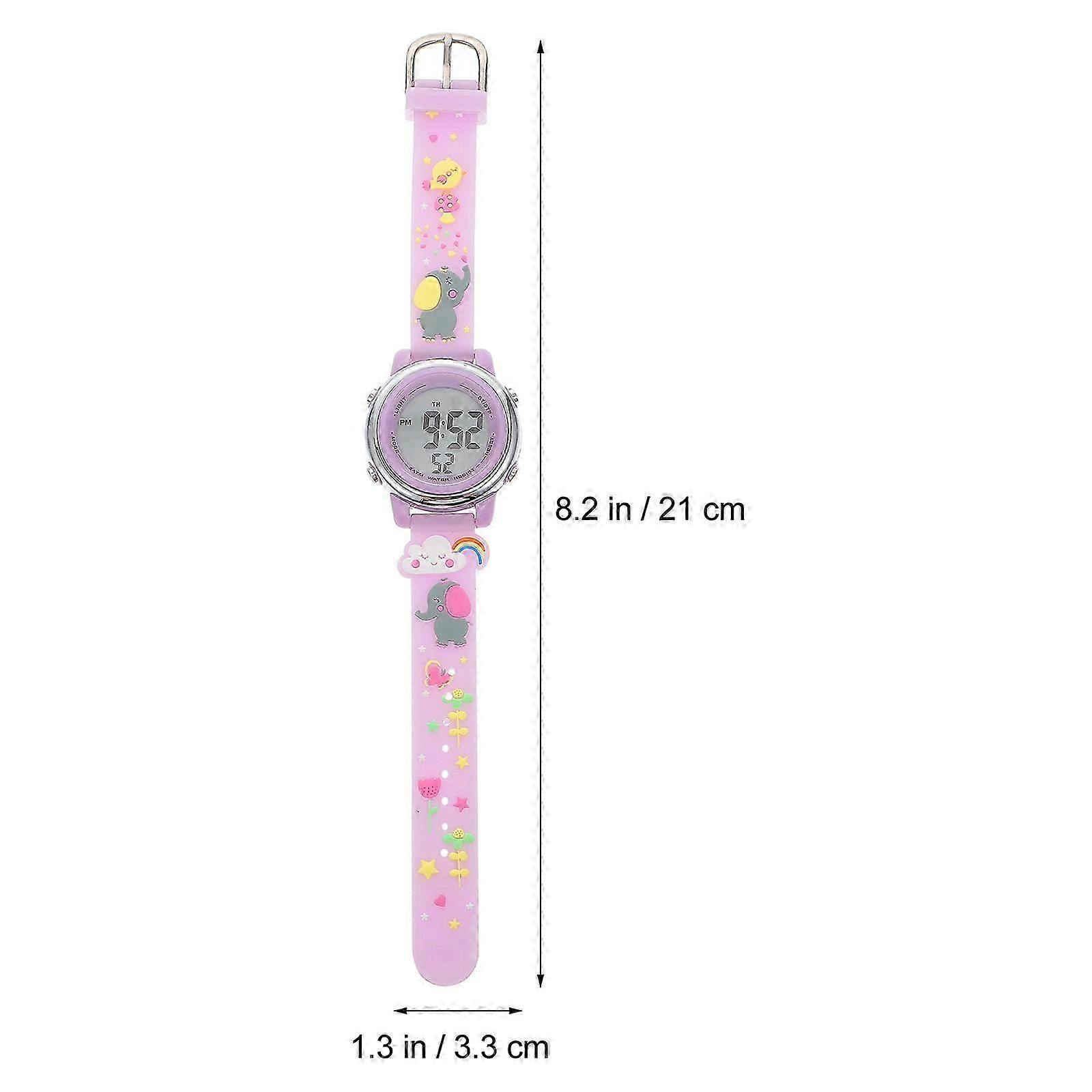 Electronic Watch Cartoon Strap Children Watch with Alarm Function