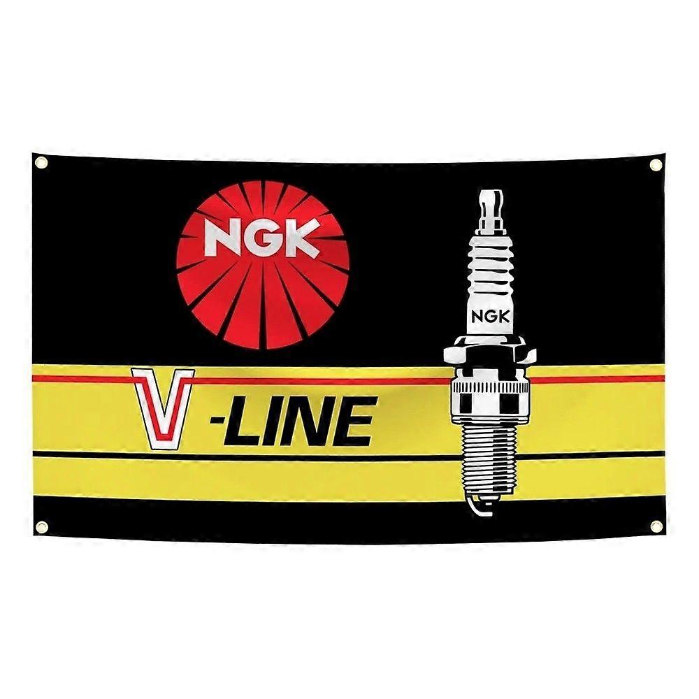 NGKs tennplugger bilflaggbanner VQ0915