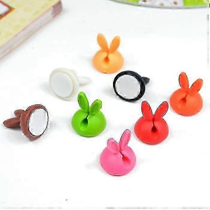 Rabbit Cable Clip, Cable Line Fixer, Cable Clips with Adhesive, Cable Holder compatible