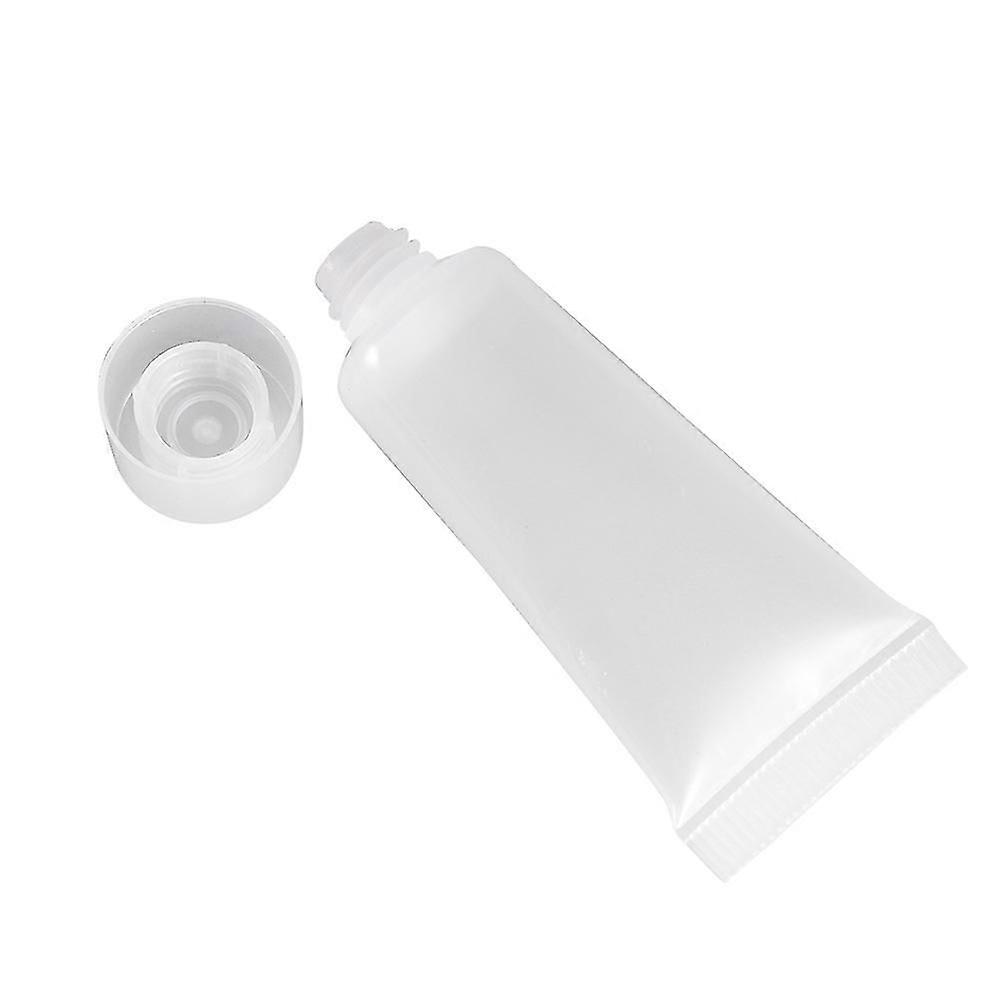 Refillable Leakproof Plastic Tubes, White, 30ml, 1Pcs
