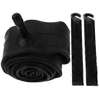 Bike Tube 18x1.75/2.125 Schrader MTB Bike Inner Tube Butyl Rubber Tube with 2pcs Tire Levers (Black)