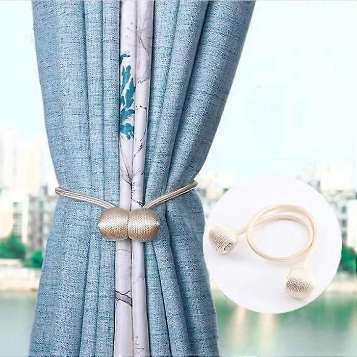 Magnetic Curtain Tiebacks - Accessories - 47cm - Polyester - Blue - Interior