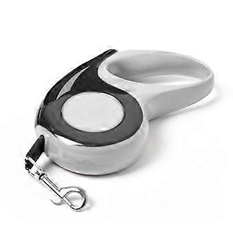 Retractable Dog Leash Nylon Tape One Button Lock Tangle Free Puppy Walking Leash compatible Pets 3 Meter Black