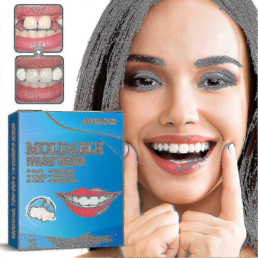 Filled Dentures Temporary Restoration Plastic Teeth Kit Solid Gum Dentures
