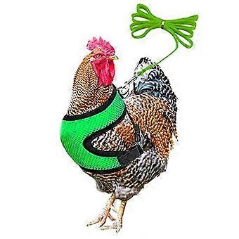 Adjustable Chicken Harness With Leash- Comfortable Hen Vest Breathable Mesh