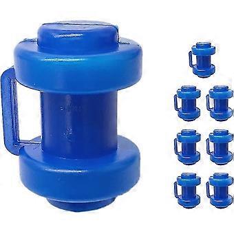 Trampoline Post Cap for Trampoline Net Pegs, Safety Net Replacement Part, 8 Pack Protective Caps for Trampoline Net Bars, 25mm, Blue