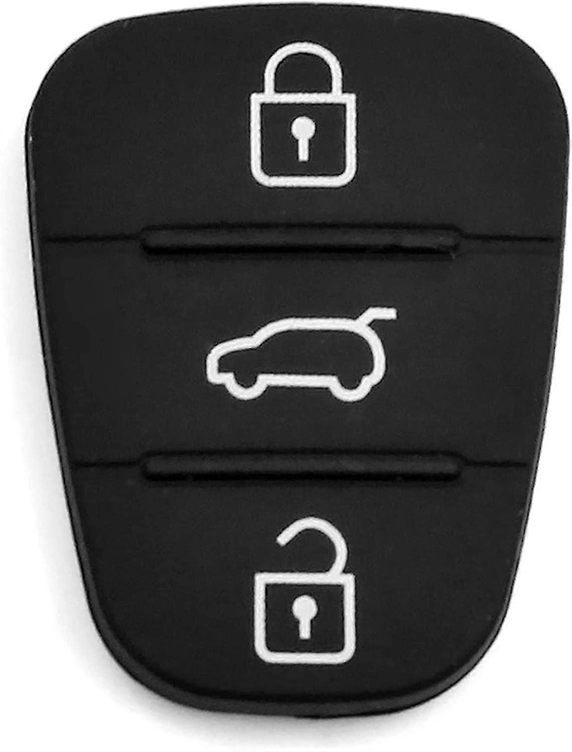 Button Car Remote Control Box With Embedded Rubber Pad Keyboard (black) (1pcs)