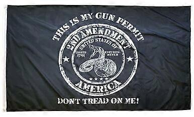 2nd Amendment Gun Permit Flag FFGG-2216