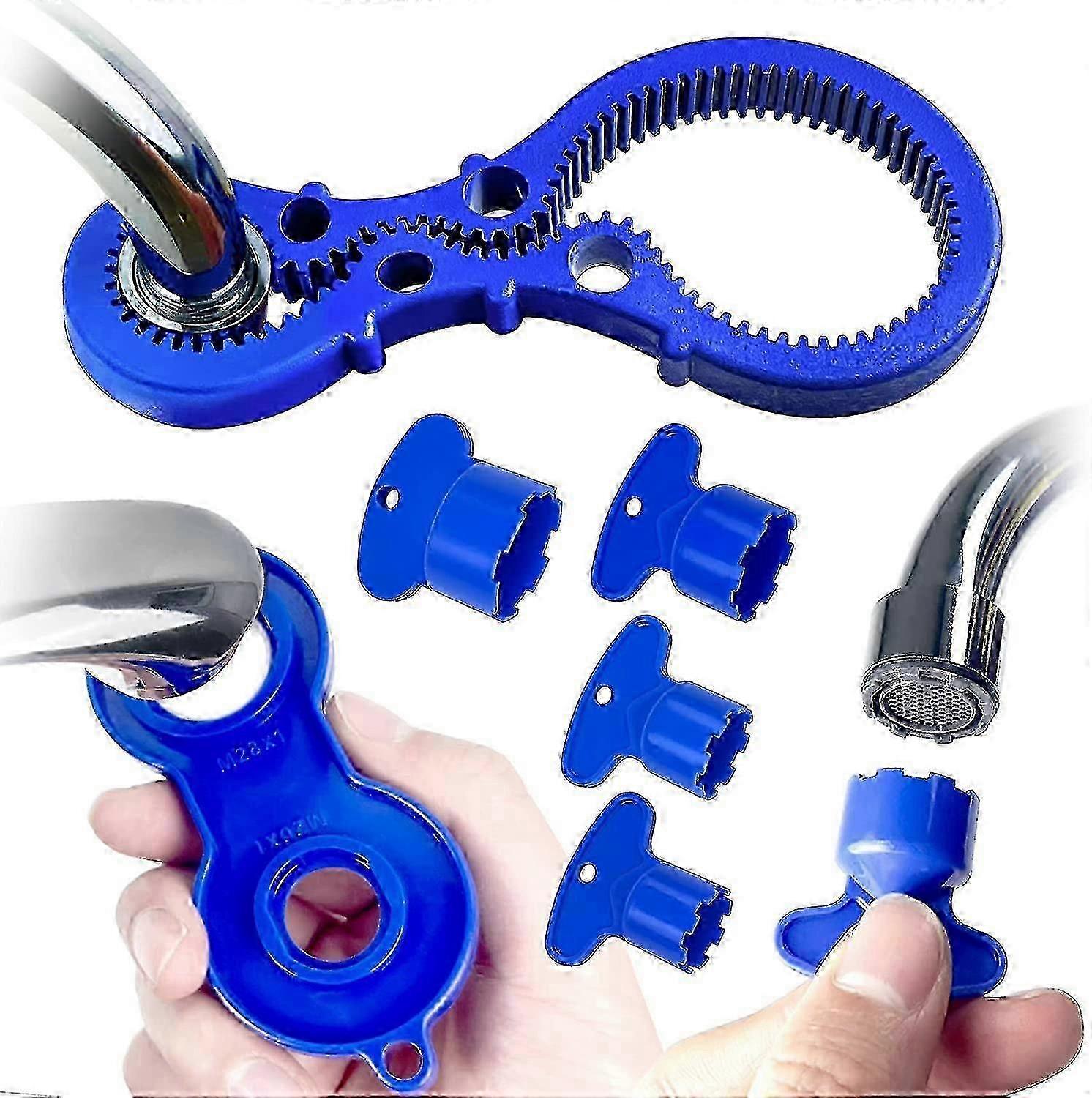 Faucet Aerator Key Removal Tool with Shell and Cache Aerators