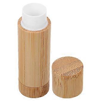 Khaki Bamboo Lipstick Tube for DIY Lipstick Making Holder 3Pcs Pack