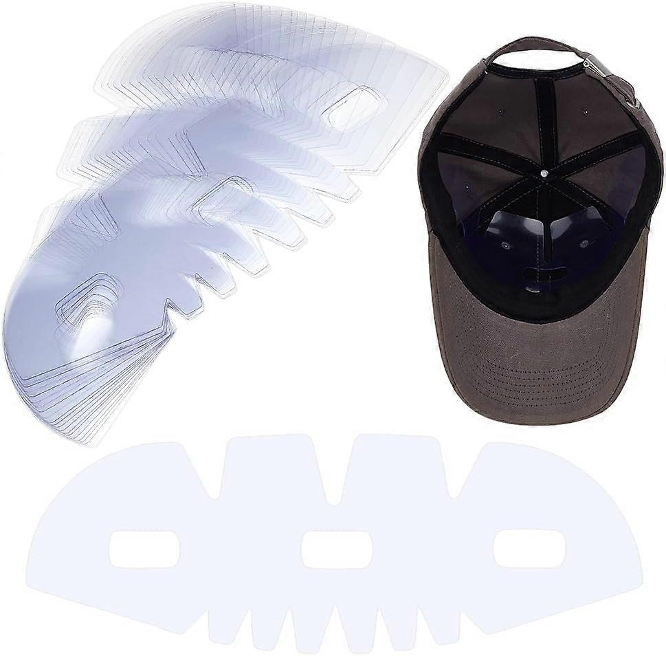 24 PCS Plastic Baseball Cap Insert Shaper Transparent Hat Brim Support