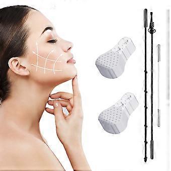 Face Lift Tape for Instant Lift and Jawline Contour, Invisible Under Makeup, 40 Patches