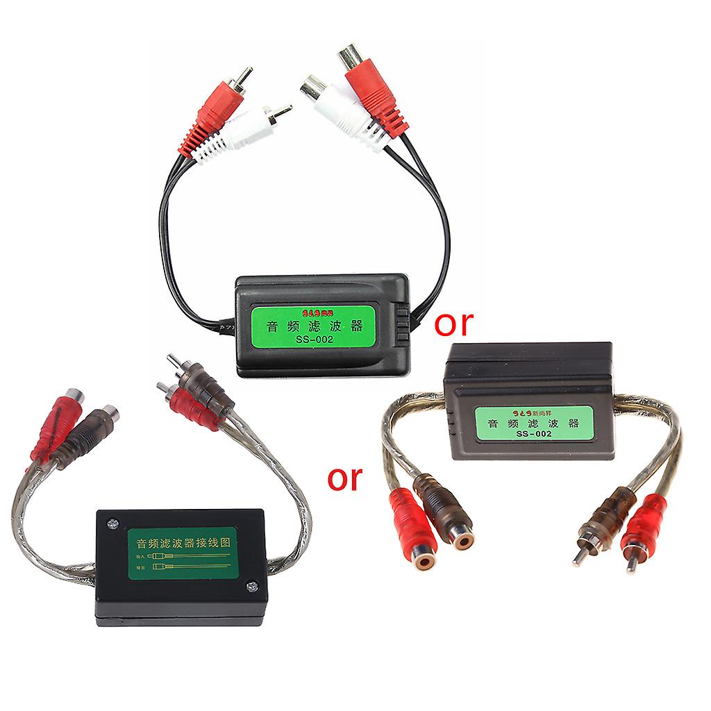 3,5-mm-Auto-Cinch-Verstärker-Audio-Rauschfilter-Masseschleifen-Isolator-Schalldämpfer NEU