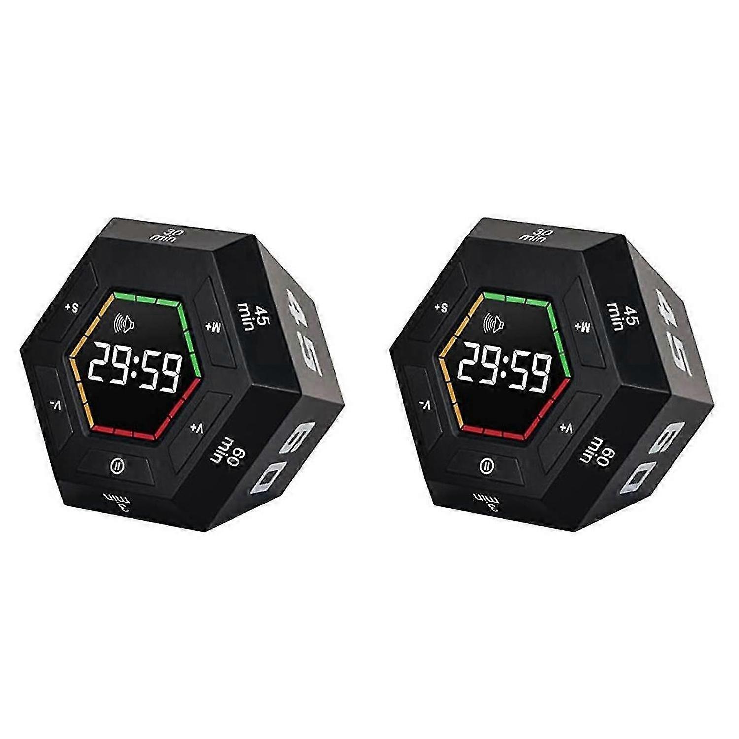 2X Pomodoro Timer, Productivity Timer,3, 5, 15, 30, 45, 60 Minute Preset Smart Countdown Timer, Tim