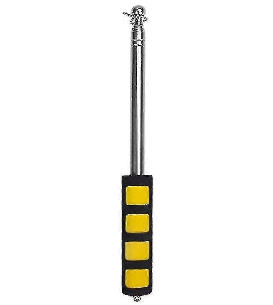 1.2m stainless steel retractable guide pole, flag pole, teaching pointerYellow