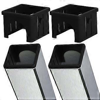 4pcs Hollow Square Tube Slide Sleeve For Fitness Equipment Inner Adapter For Workout Machines Enhancing Stability And Reducing Noise