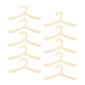Pet Garment Plastic Hangers, 30 Pack, 19cm Non-slip Bite Resistant, for Pet Clothes Storage