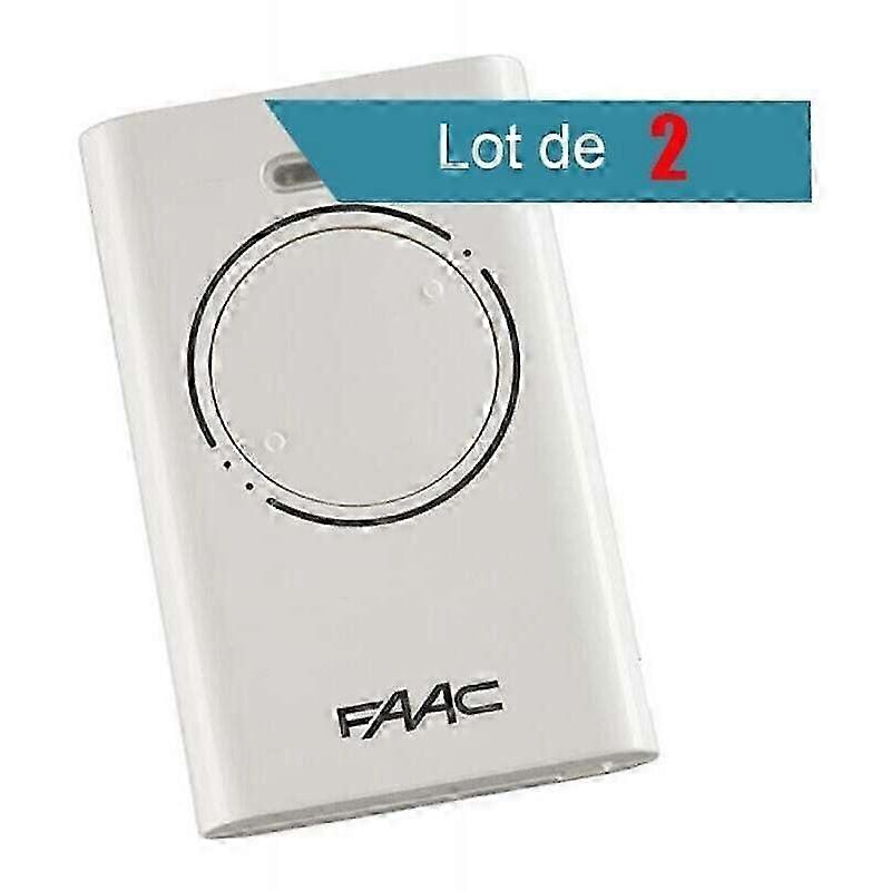 Télécommande FAAC XT2 868 SLH noire, lot de 2 - Blanche