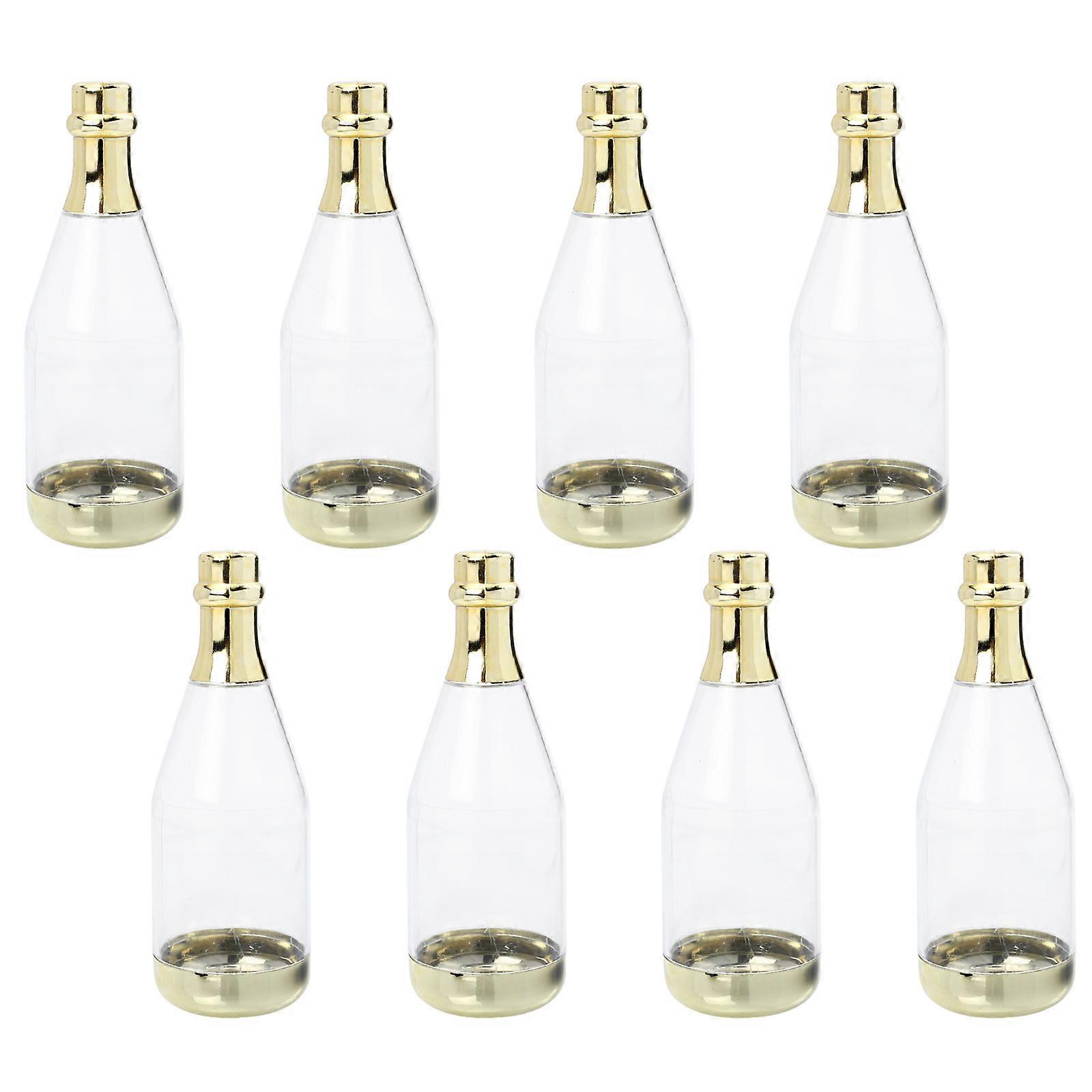 Mini Candy Bottle Gift Box for Storage 8Pcs Plastic Winebottle Modeling Case