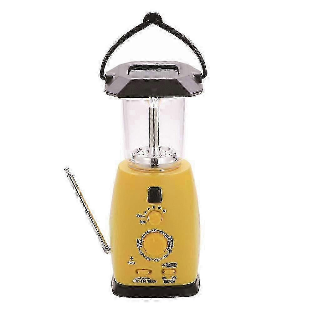Radio with Camping Light Function Portable Light Multi-Function Hand-Cranked Solar Emergency Light